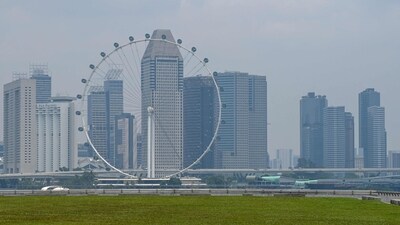 The city skyline is seen shrouded with haze in Singapore. (AFP) The city skyline is seen shrouded with haze in Singapore. (AFP)