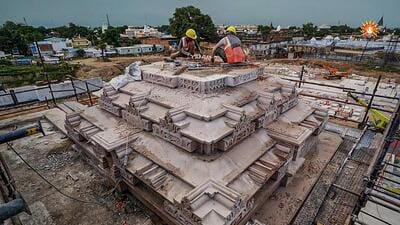 The board approved a proposal to distribute 10 crore [100 million] pictures of the Ram Lalla’s idol to devotees visiting Ayodhya over the next two to three years (PTI)