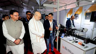 Union minister Amit Shah along with Uttarakhand chief minister Pushkar Singh Dhami during the 49th All India Police Science Congress inauguration event, in Dehradun (ANI) Union minister Amit Shah along with Uttarakhand chief minister Pushkar Singh Dhami during the 49th All India Police Science Congress inauguration event, in Dehradun (ANI)