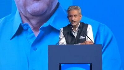 External affairs minister S Jaishankar at Vibrant Gujarat Global Summit.