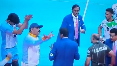 Drama ensued in the men's kabaddi final at the Asian Games (X) Drama ensued in the men's kabaddi final at the Asian Games (X)
