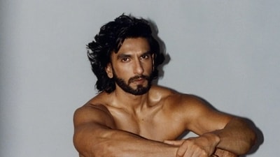 Ranveer Singh poses for Paper magazine in his viral photoshoot from 2022. Ranveer Singh poses for Paper magazine in his viral photoshoot from 2022.