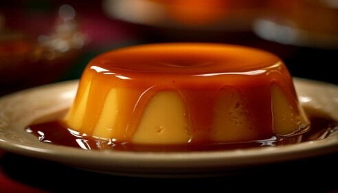 Eggless caramel custard (Freepik) Eggless caramel custard (Freepik)