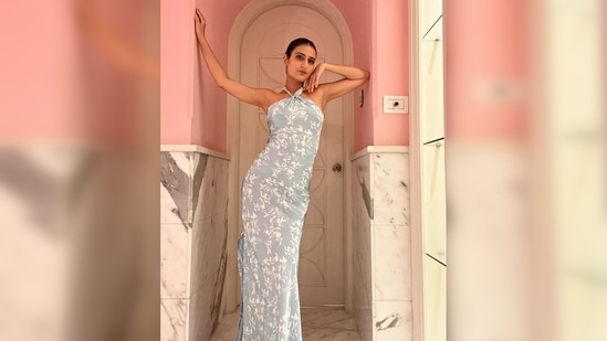 Sharing a string of images on her Instagram handle, Fatima Sana Shaikh captioned her post, "This dress made me feel happy."&nbsp;(Instagram/@fatimasanashaikh)