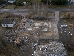 Russia-Ukraine War: A destroyed cafe after a Russian rocket attack in the village of Hroza near Kharkiv, Ukraine. Russia-Ukraine War: A destroyed cafe after a Russian rocket attack in the village of Hroza near Kharkiv, Ukraine.
