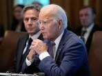 Israel-Palestine Conflict: US President Joe Biden speaks during a meeting with his Cabinet in the Cabinet Room of the White House in Washington.