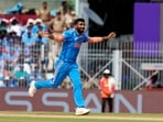 India's Jasprit Bumrah celebrates the wicket of Australia's batter Mitchell Marsh. India's Jasprit Bumrah celebrates the wicket of Australia's batter Mitchell Marsh.