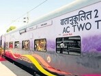 Train coaches as seen from the platform