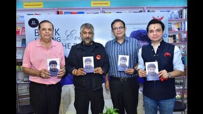 Agnihotri at the launch of his latest book in Lucknow on Sunday (Sourced) Agnihotri at the launch of his latest book in Lucknow on Sunday (Sourced)