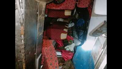 At the time of the accident, the bus was carrying 13 passengers. (HT PHOTO) At the time of the accident, the bus was carrying 13 passengers. (HT PHOTO)