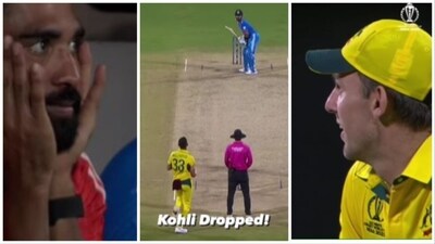 Siraj breathed a sigh of relief after Marsh dropped Kohli on 12 (ICC) Siraj breathed a sigh of relief after Marsh dropped Kohli on 12 (ICC)