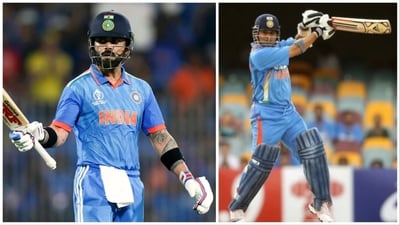 Virat Kohli shattered Sachin Tendulkar's twin records in Chennai (ANI-Getty Images) Virat Kohli shattered Sachin Tendulkar's twin records in Chennai (ANI-Getty Images)