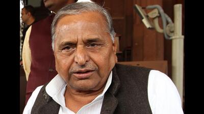Mulayam Singh Yadav, who served three terms as Uttar Pradesh chief minister and also as country’s defence minister, had passed away after prolonged illness on October 10 last year. (HT file)