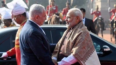 PM Modi said India stands with Israel at this difficult hour, after Hamas attacked Israel on Saturday. (Twitter.com/@netanyahu) PM Modi said India stands with Israel at this difficult hour, after Hamas attacked Israel on Saturday. (Twitter.com/@netanyahu)