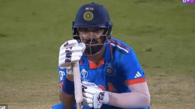 KL Rahul right after India's win vs Australia (Hotstar)