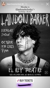 Landon Asher Barker Birthday Concert. (kourtneykardash/Instagram) Landon Asher Barker Birthday Concert. (kourtneykardash/Instagram)