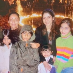 Gauri Khan and Bhavana Panday with their respective kids. Gauri Khan and Bhavana Panday with their respective kids.