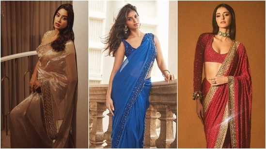 Janhvi Kapoor, Suhana Khan to Ananya Panday; Gen-Z stars stun in gorgeous drapes. (Instagram)