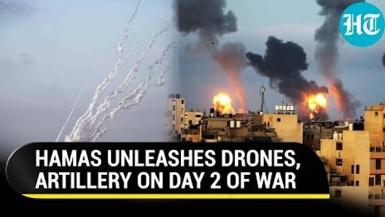 HAMAS UNLEASHES DRONES, ARTILLERY ON DAY 2 OF WAR