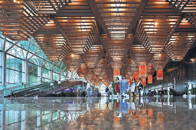 Yashobhoomi, which was recently inaugurated by Prime Minister Narendra Modi. (Vipin Kumar/HT Photo) Yashobhoomi, which was recently inaugurated by Prime Minister Narendra Modi. (Vipin Kumar/HT Photo)