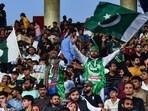 Pakistan's fans cheer during a match Pakistan's fans cheer during a match