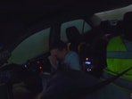 Storm chasers stuck inside a tornado. Storm chasers stuck inside a tornado.