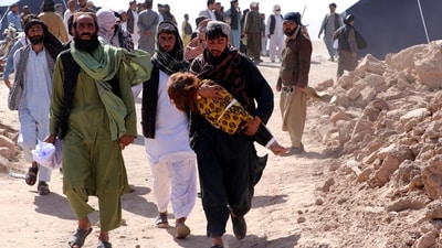The tremor struck the western provinces of Herat, Nimroz, Badghis and Farah, and small villages in the provinces are the worst affected, complicating rescue and relief efforts. (AP) The tremor struck the western provinces of Herat, Nimroz, Badghis and Farah, and small villages in the provinces are the worst affected, complicating rescue and relief efforts. (AP)