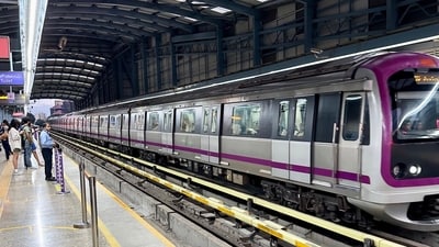 Bengaluru Metro's Purple Line begins its full operations: (X/@bykarthikreddy) Bengaluru Metro's Purple Line begins its full operations: (X/@bykarthikreddy)