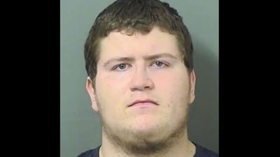 Henry Horton IV has been charged with intimidation with written threats to kill or harm another individual (Palm Beach County Sheriff's Office)