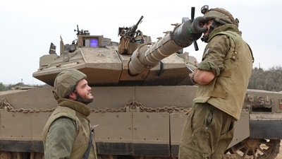 Israeli Defense Minister Yoav Gallant on Monday said that he has ordered a “complete siege” on Gaza and that authorities would cut electricity and block the entry of food and fuel. (AFP)