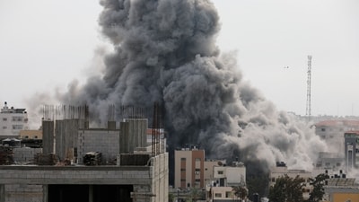 Around 1,200 people in total have died in the fighting between Hamas and Israeli defence forces since Saturday. (REUTERS)