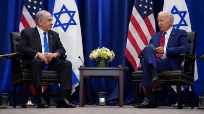 U.S. President Joe Biden and Israeli Prime Minister Benjamin Netanyahu (REUTERS)