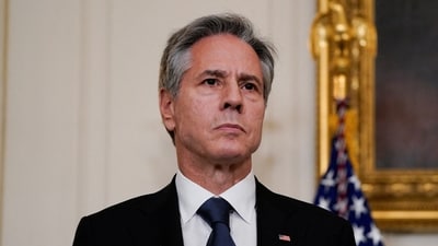 U.S. Secretary of State Antony Blinken at the White House in Washington, U.S. October 7, 2023. (Reuters)