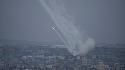 Israel-Palestine Latest: Rockets are fired towards Israel from the Gaza Strip. (AP) Israel-Palestine Latest: Rockets are fired towards Israel from the Gaza Strip. (AP)