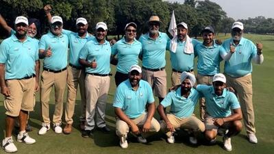 Members of the Netsmartz Tigers at the Chandigarh Golf League. (HT Photo) Members of the Netsmartz Tigers at the Chandigarh Golf League. (HT Photo)
