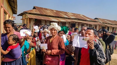 The elections in Mizoram will be held in a single phase. (PTI) The elections in Mizoram will be held in a single phase. (PTI)