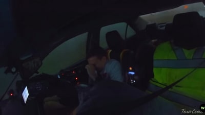 Storm chasers stuck inside a tornado. (YouTube/@Turner Charles)