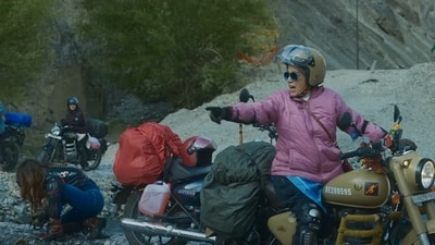 A still from Dhak Dhak trailer. A still from Dhak Dhak trailer.