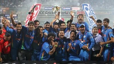 A victorious Indian team after winning the 2011 World Cup. (Getty) A victorious Indian team after winning the 2011 World Cup. (Getty)