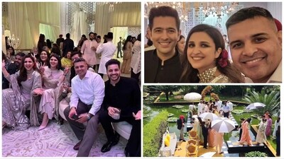 More pics from Parineeti Chopra and Raghav Chadha's wedding celebration.