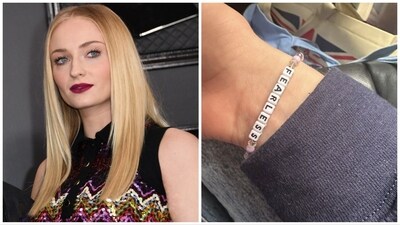 Sophie Turner shared a picture of her wrist on Sunday but deleted it later.