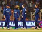 England's Jonny Bairstow, Jos Buttler and Moeen Ali look dejected after the match