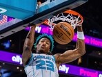 The Hornets announced Saturday, Sept. 30, 2023, that 2021 first-round draft pick Jones will not participate in training camp due to personal reasons. (AP Photo/Scott Kinser, File) The Hornets announced Saturday, Sept. 30, 2023, that 2021 first-round draft pick Jones will not participate in training camp due to personal reasons. (AP Photo/Scott Kinser, File)