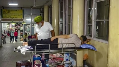 The fire broke out in the UPS system of the computer room on the first floor around 11.45 pm on Monday. Officials mentioned that the smoke spread to the upper floors as well. (ANI ) The fire broke out in the UPS system of the computer room on the first floor around 11.45 pm on Monday. Officials mentioned that the smoke spread to the upper floors as well. (ANI )
