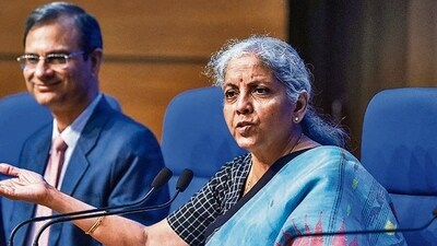 Last week, finance minister Nirmala Sitharaman brought up Richard Thaler’s nudge theory while speaking about the economic policies of the government (PTI)