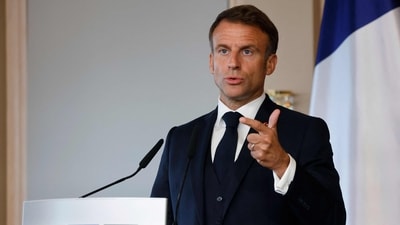 French President Emmanuel Macron. (AFP)