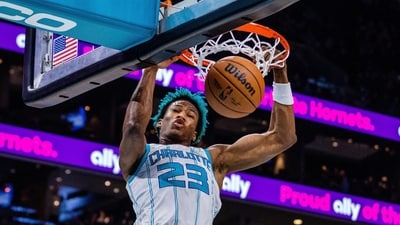 The Hornets announced Saturday, Sept. 30, 2023, that 2021 first-round draft pick Jones will not participate in training camp due to personal reasons. (AP Photo/Scott Kinser, File) (AP) The Hornets announced Saturday, Sept. 30, 2023, that 2021 first-round draft pick Jones will not participate in training camp due to personal reasons. (AP Photo/Scott Kinser, File) (AP)