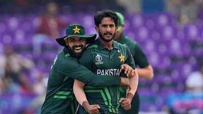 Hasan Ali took four wickets and Pakistan bowled a few tight overs towards the end, which prevented Sri Lanka from going past 350. (AP) Hasan Ali took four wickets and Pakistan bowled a few tight overs towards the end, which prevented Sri Lanka from going past 350. (AP)