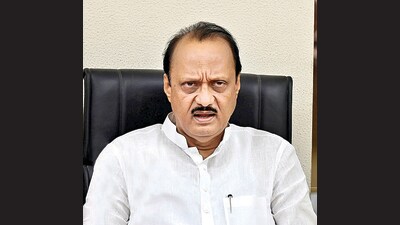 Maharashtra deputy chief minister Ajit Pawar has resigned as the director of the Pune District Central Co-Operative Bank Ltd (PDCC). (HT PHOTO)