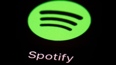 The Spotify app on an iPad is pictured. The Spotify app on an iPad is pictured.
